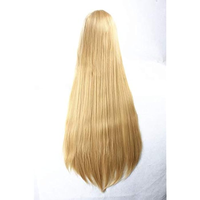 DILLARDS Fashion Japanese Manga Characters Long Straight Wigs Cosplay Blond 038A-3 - Image 4